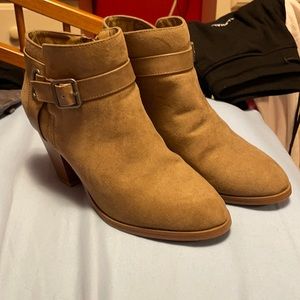 Jamie Block Heel Bootie - Taupe